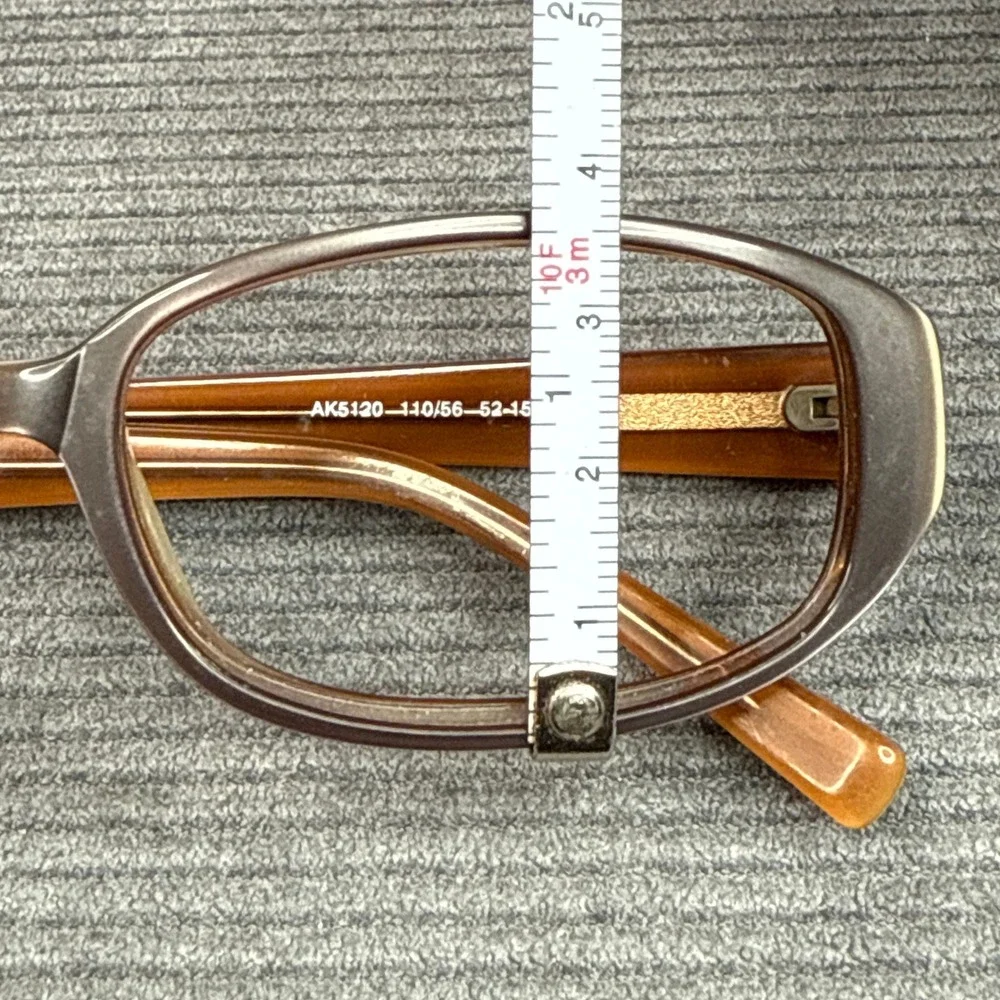 Anne Klein AK5120 Brown Amber Oval Eyeglasses Frames 52-15-130 Womens GlassesY2K